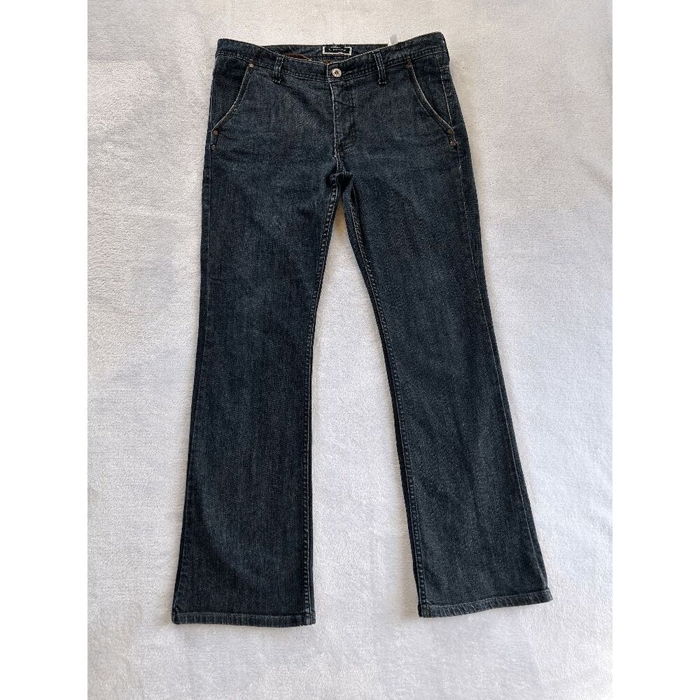 Tommy Hilfiger Flare Jeans Size 12 Mid Rise Dark Wash, Y2K, Casual